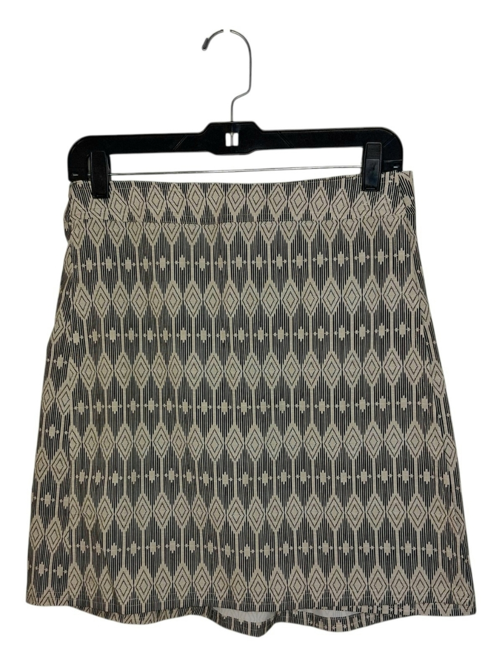 RipSkirt Hawaii Wrap Skirt Swim Cover Up Sz Small Beige Black Geo Ikat Print